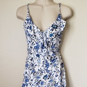 Floral Midi-Length Romper